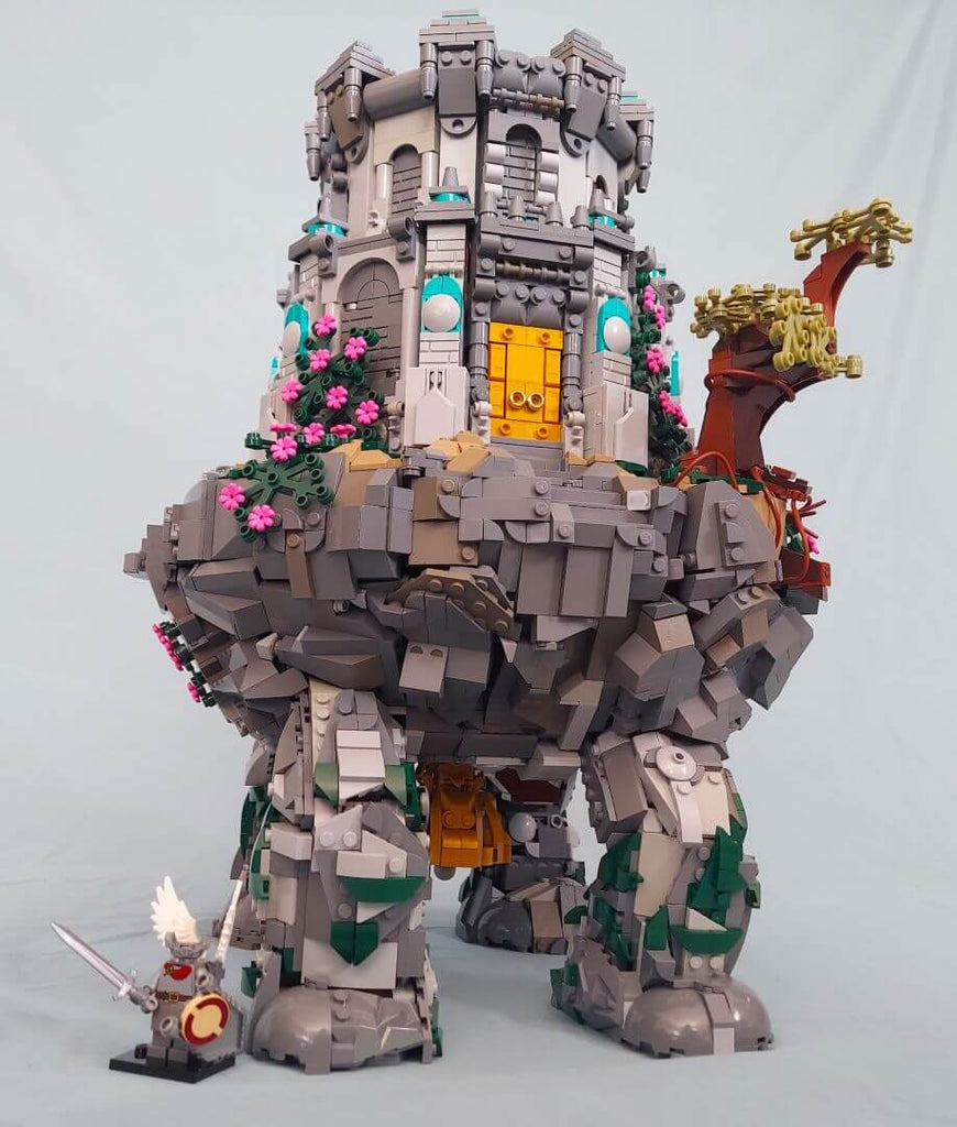 The walking mausoleum from Elden Ring was recreated with LEGO parts - the structure weighs 13 kg | LAMINIFIGS.com