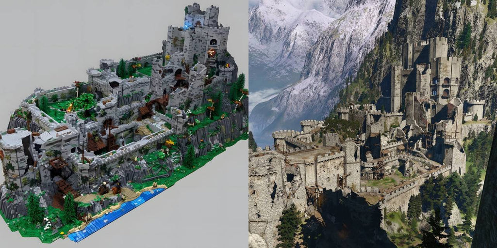 The Witcher 3 fan made an impressive replica of Kaer Morhen from LEGO© | LAminifigs.com