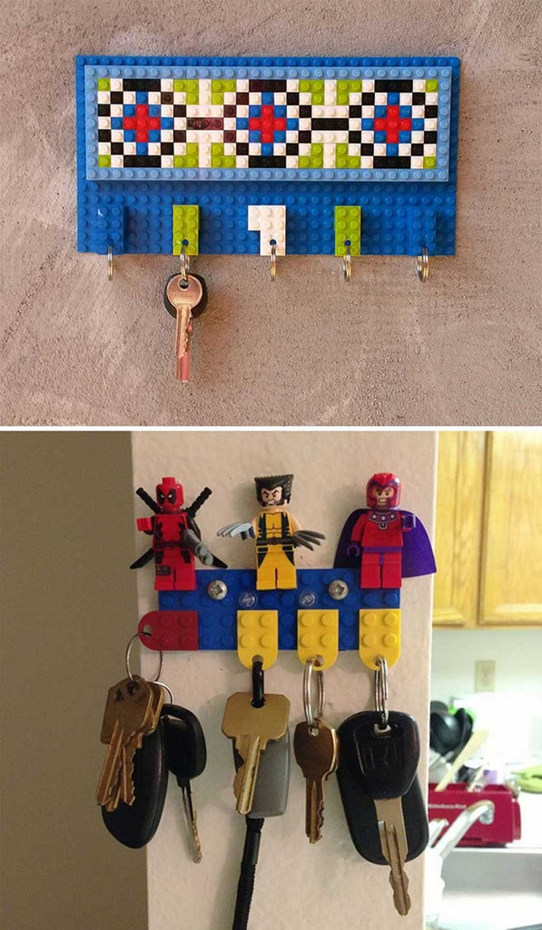 lego house key holder idea laminifigs