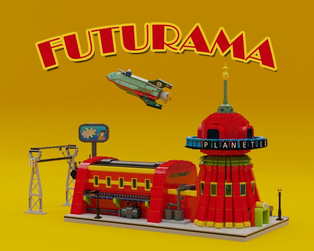 Futurama Headquarter, Spaceship and the Crew LAMINIFIGS
