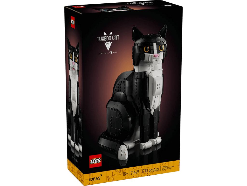 LEGO Unleashes Tuxedo Cat: A Purr-fectly Posable Pet Project! LAMINIFIGS.COM