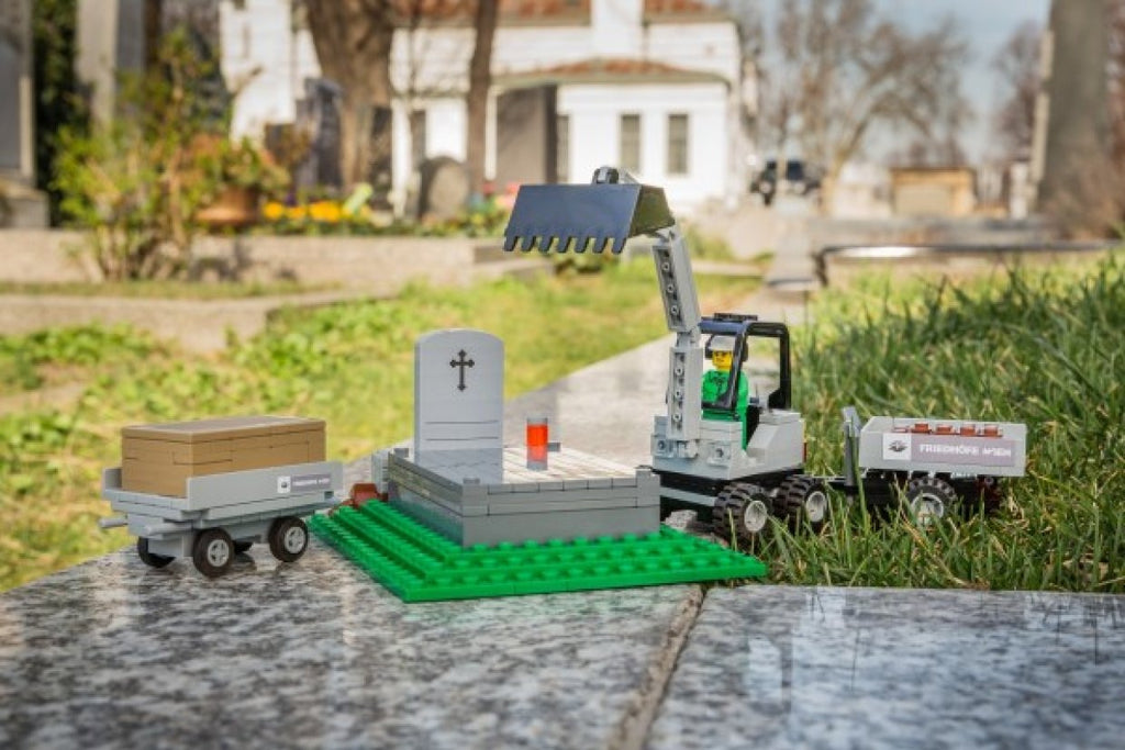 lego funeral building set