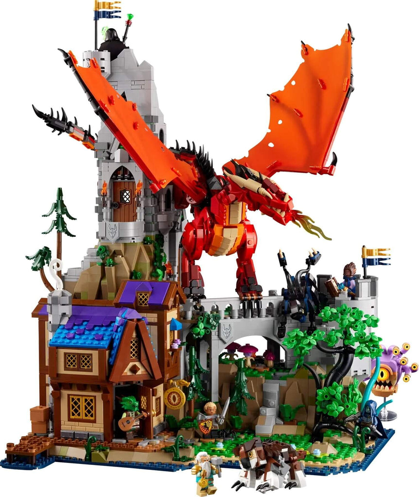 LEGO has unveiled a captivating set inspired by Dungeons and Dragons, featuring a majestic dragon, a charming tavern, and an imposing castle | LAMINIFIGS.com