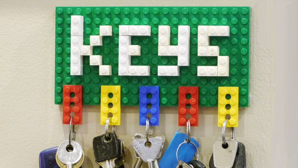 lego house key holder idea laminifigs
