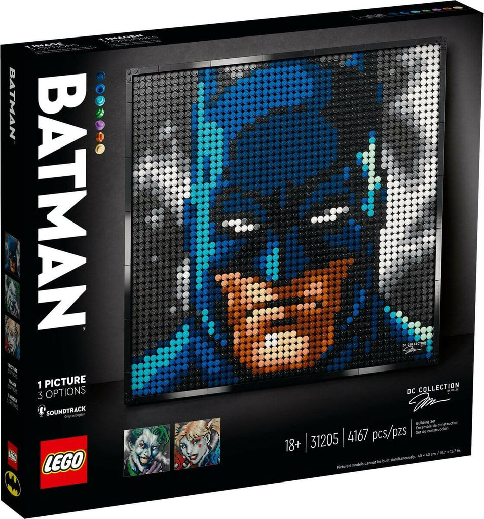New additions to the LEGO Art series: Jim Lee's Batman and Elvis Presley | LAMINIFIGS.com