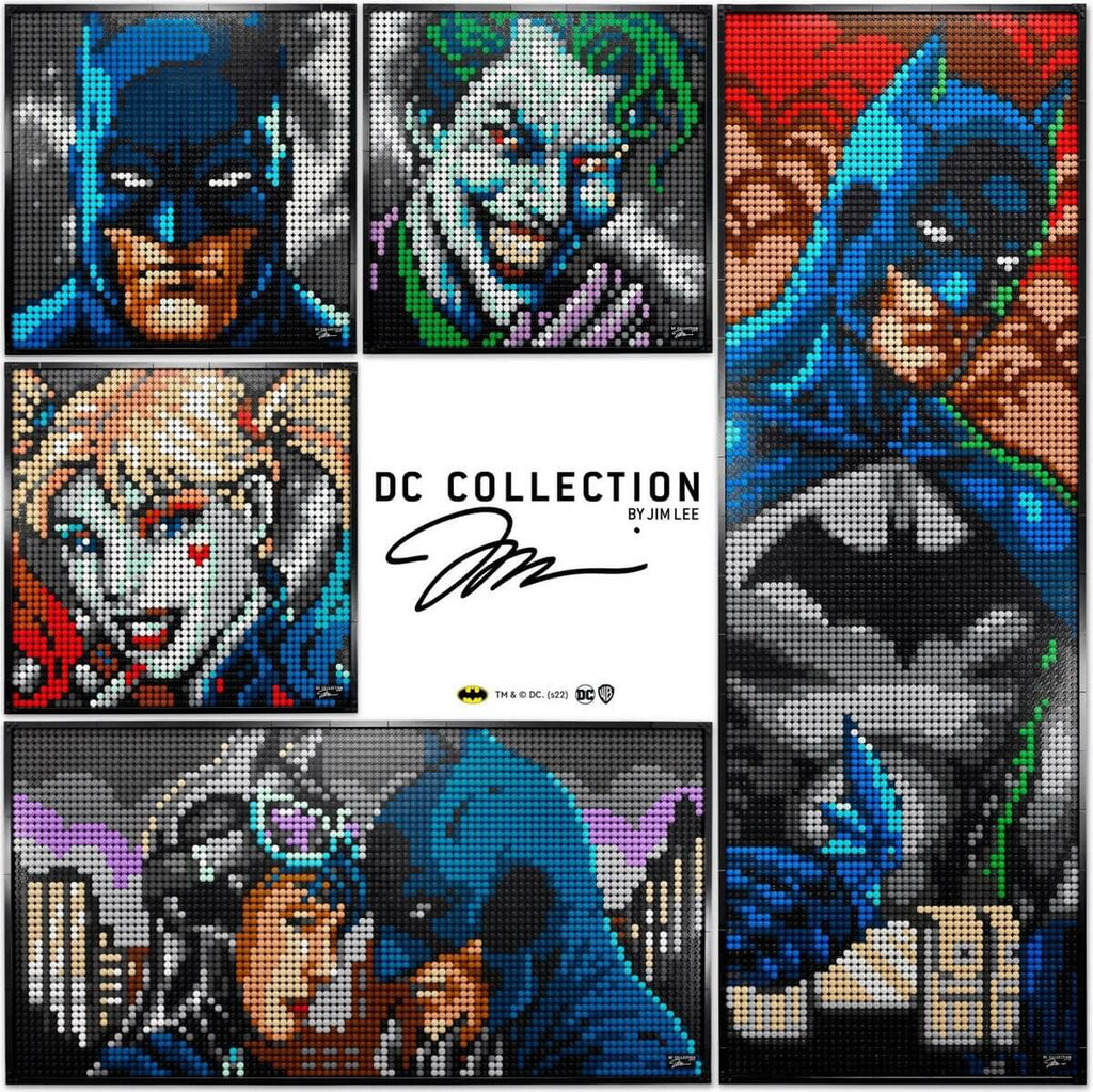 New additions to the LEGO Art series: Jim Lee's Batman and Elvis Presley | LAMINIFIGS.com