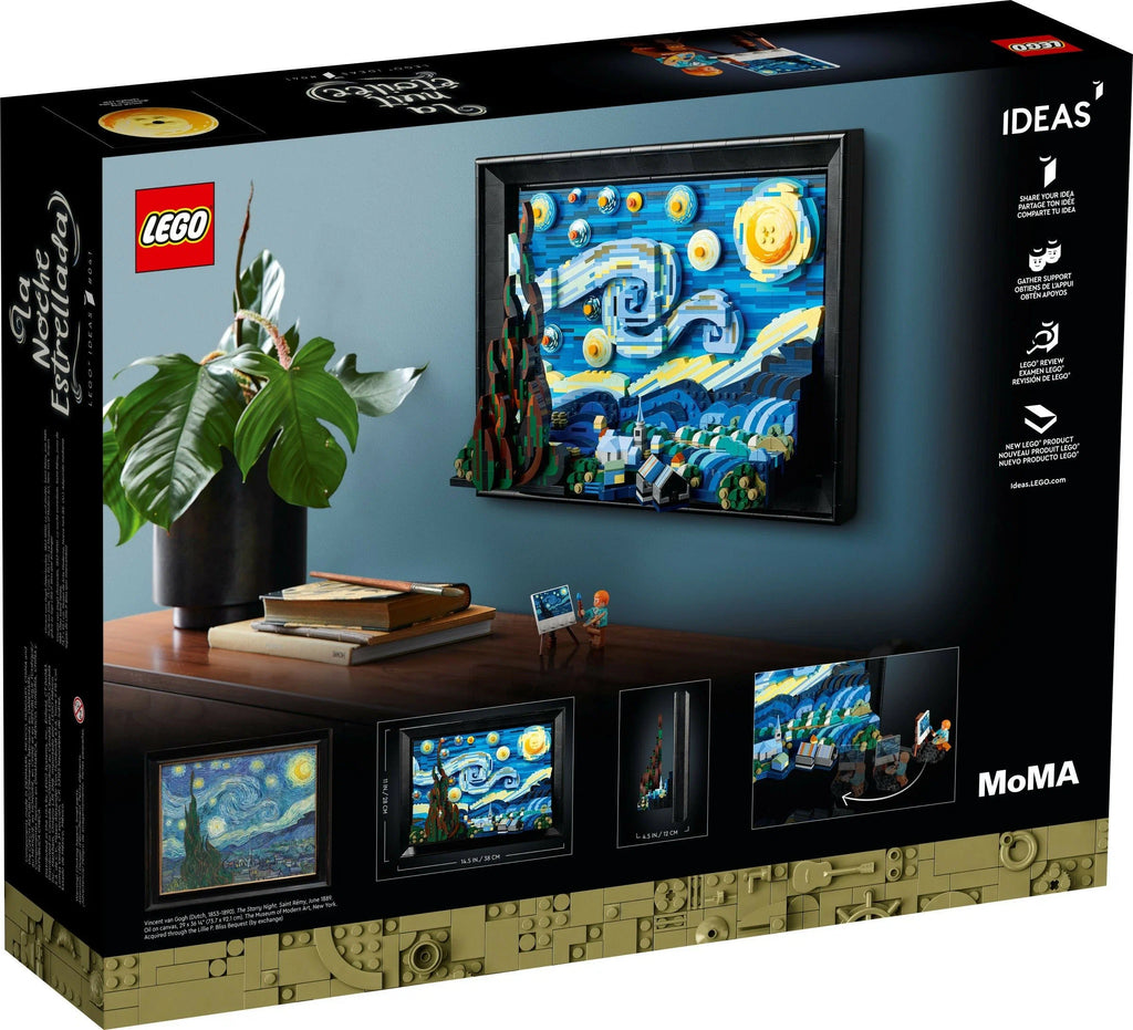 Reimagining Vincent van Gogh's iconic painting with Collectible Lego Set 18+ "The Starry Night" | LAMINIFIGS.com