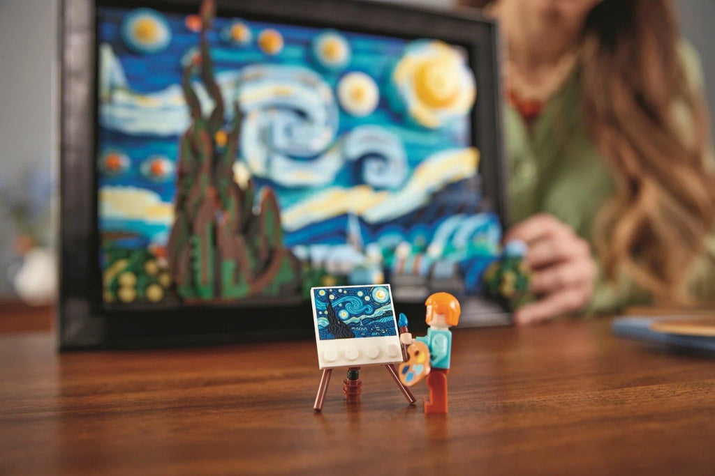 Reimagining Vincent van Gogh's iconic painting with Collectible Lego Set 18+ "The Starry Night" | LAMINIFIGS.com