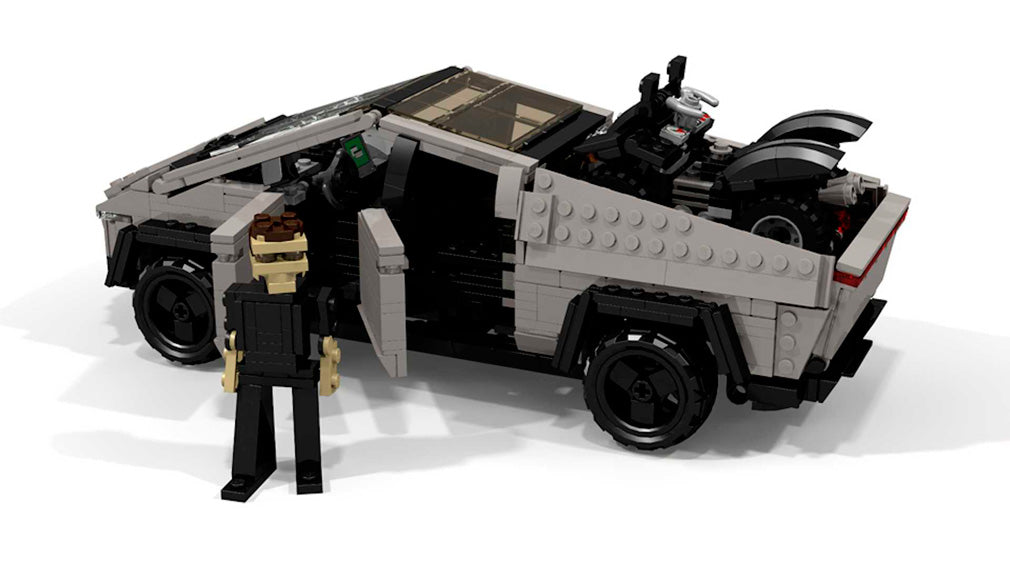 Tesla Cybertruck made of LEGO | LAMINIFIGS