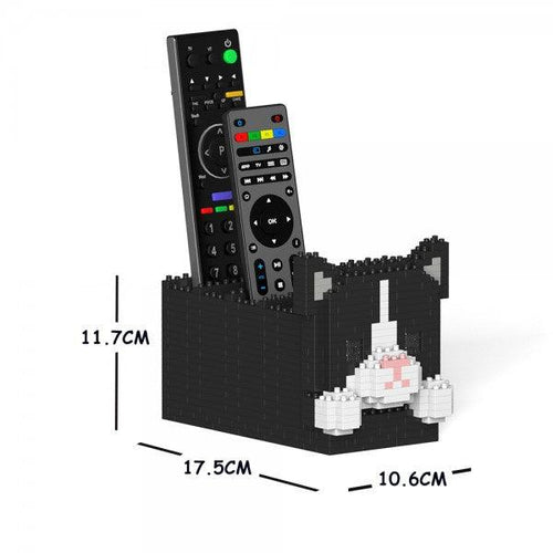 Tuxedo Cat Remote Control Rack