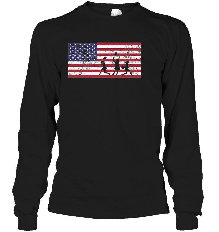 America Flag Tennis T Shirt