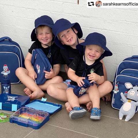 Sarah Kearns happy kids with their Jordbarn essentials