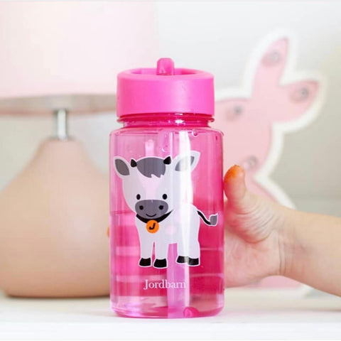 pink kids water bottle