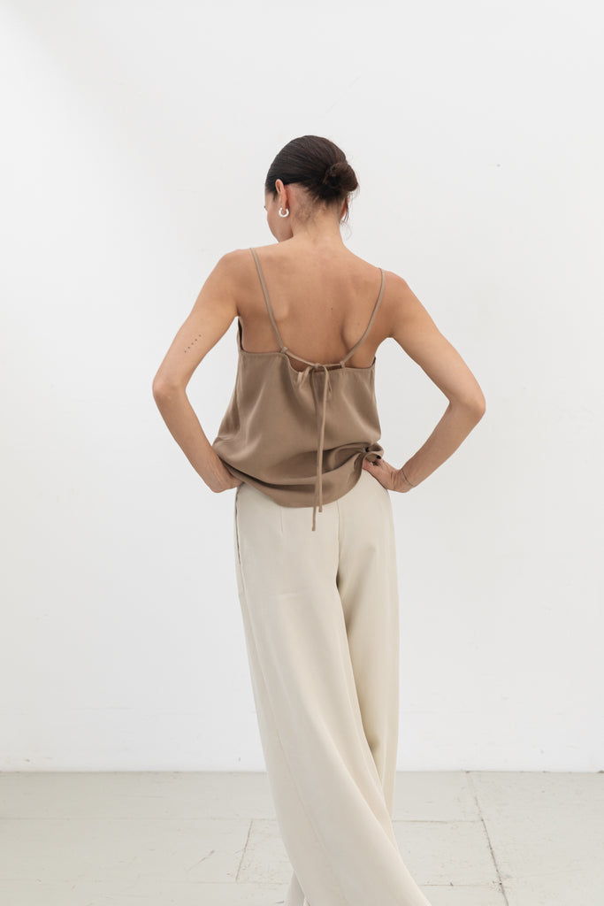 Wide Leg Pants Oat – The Slow Label