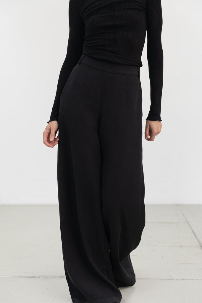 Wide Leg Pants Oat – The Slow Label