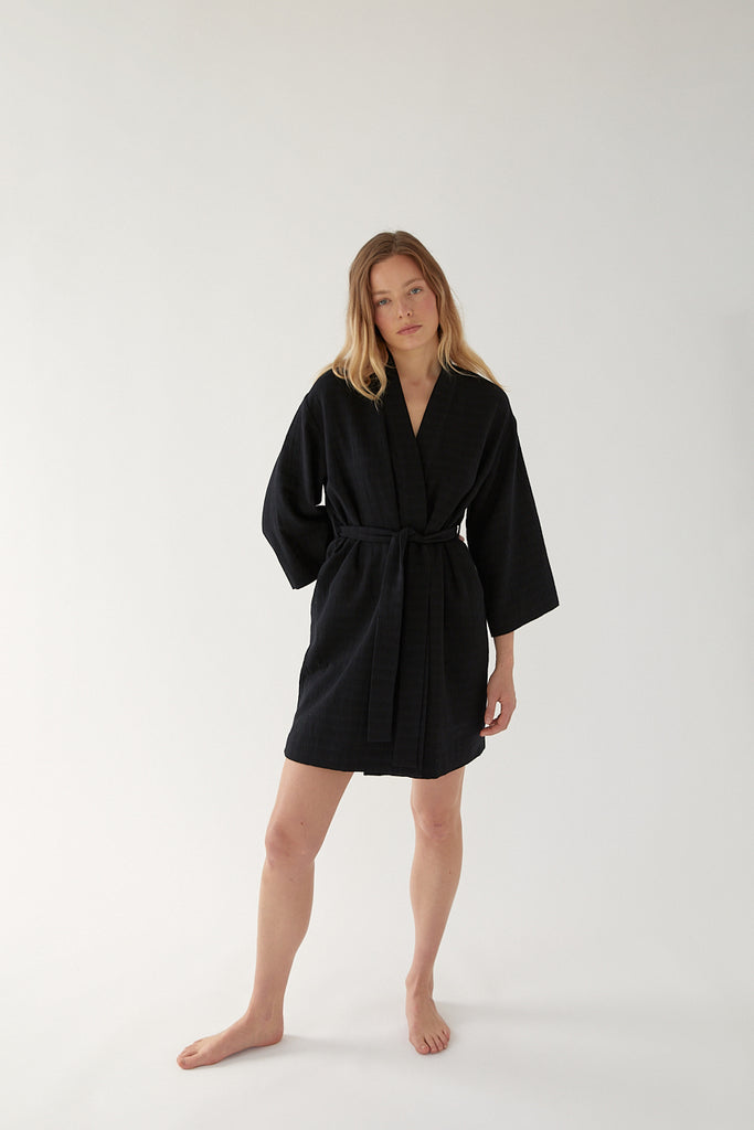 Muslin Robe, Bademantel, Cotton Kimono Robe, Soft and Cozy Bath