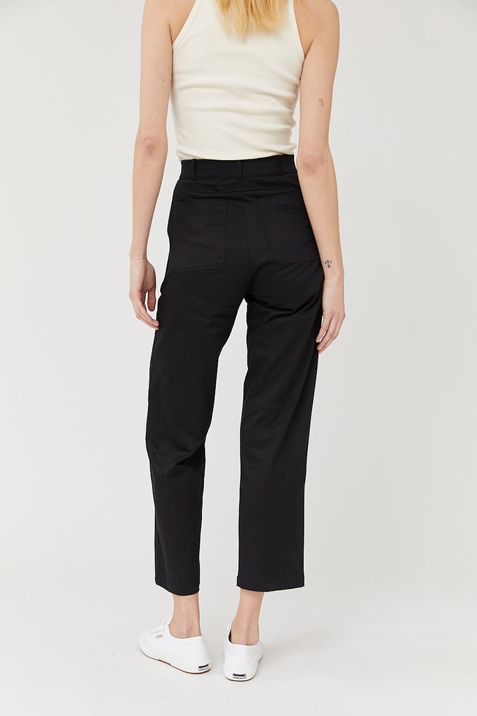 Straight Leg Pants Black – The Slow Label