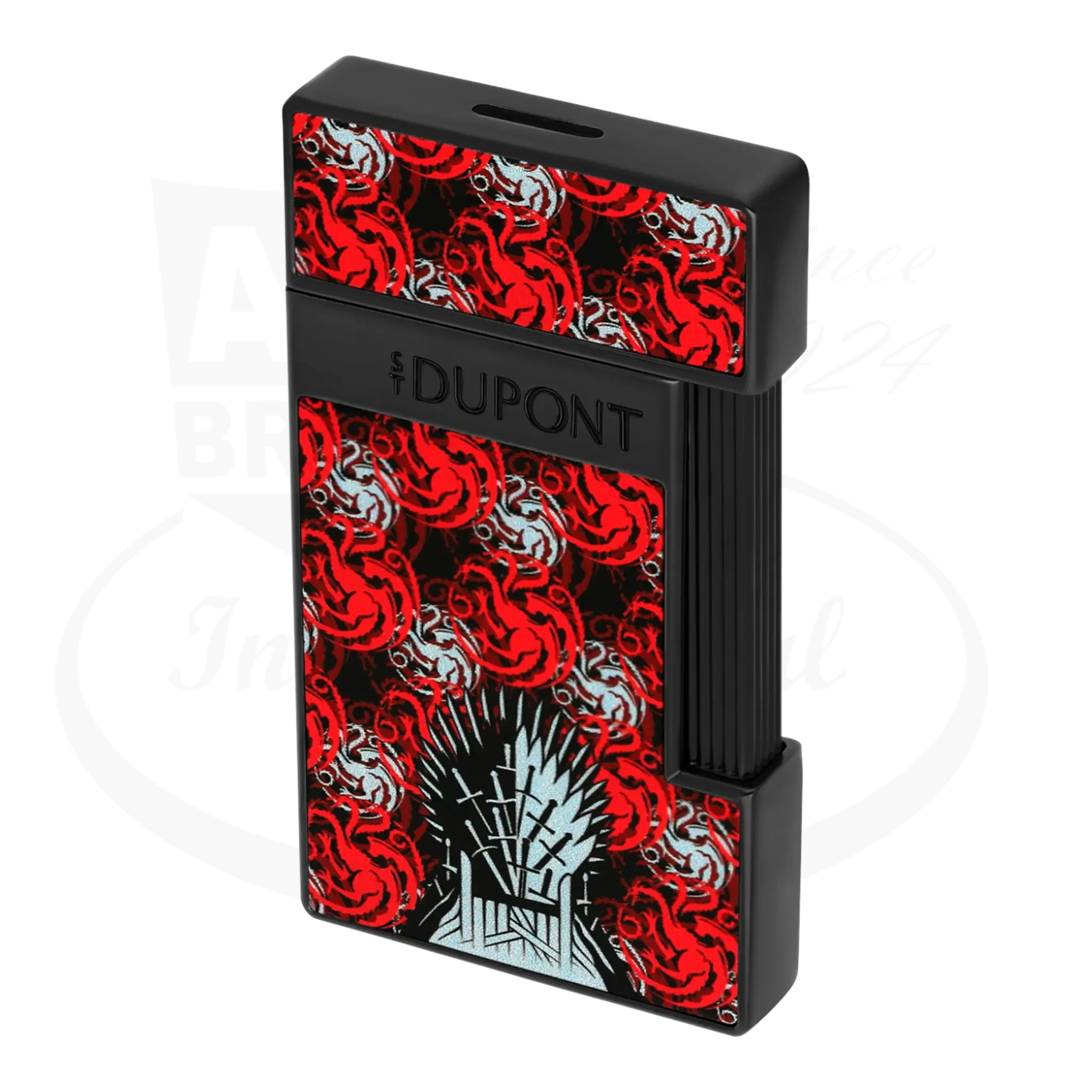 S.T. Dupont x Game of Thrones Slimmy Black & Red House Targaryen Lighter, 028112