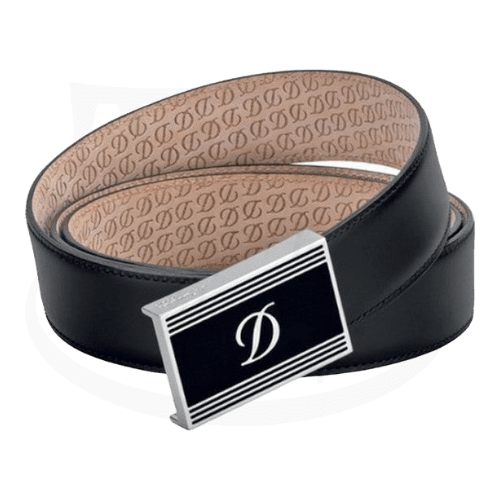 S.T. Dupont 30mm Reversible Belt With Palladium Buckle, 7110440