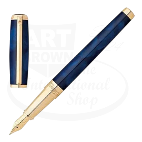 S.T. Dupont Line D Atelier Blue Fountain Pen, 410698