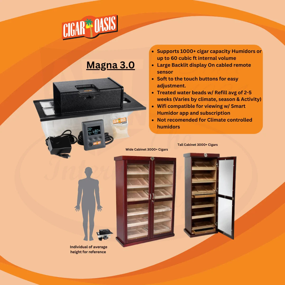 Cigar Oasis Magna 3.0 Cigar Electronic Humidifier