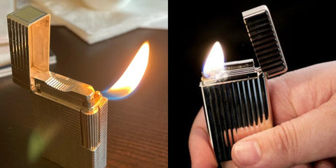 S.T. Dupont single and pipe flame lighters