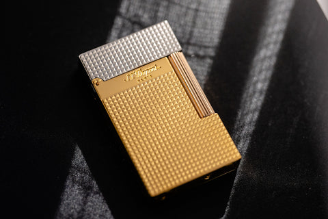 s.t. dupont line 2 golden hour triple tone gold lighter