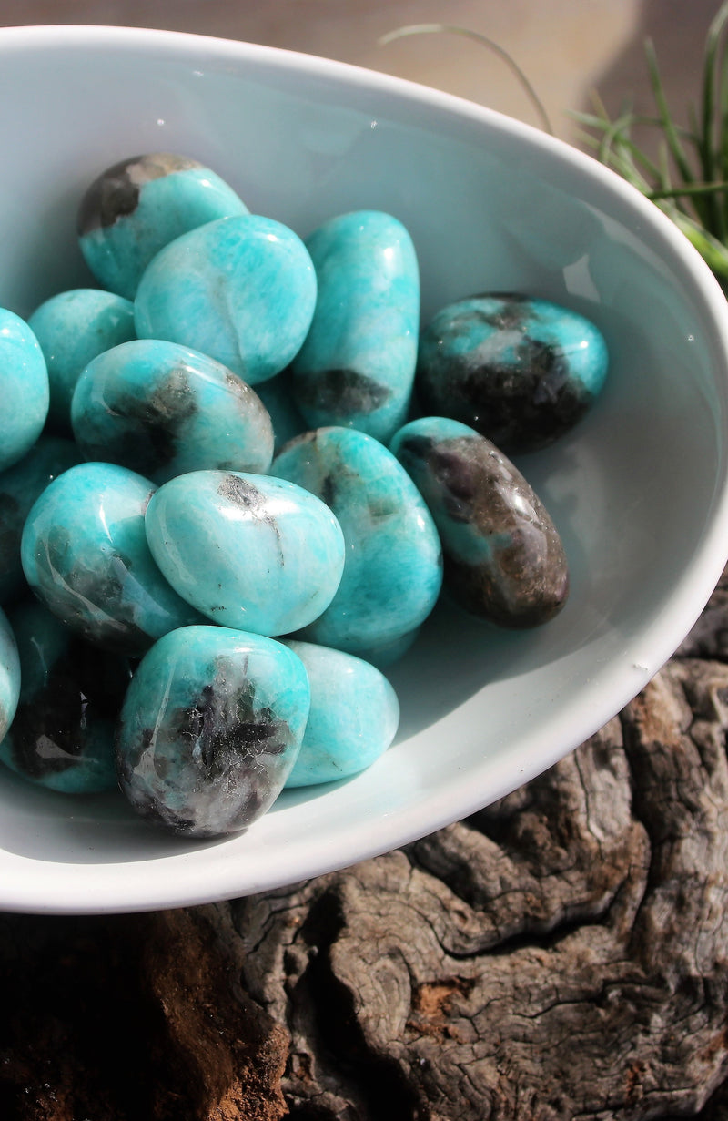 Amazonite Tumbled Stone Ayitiya Crystals