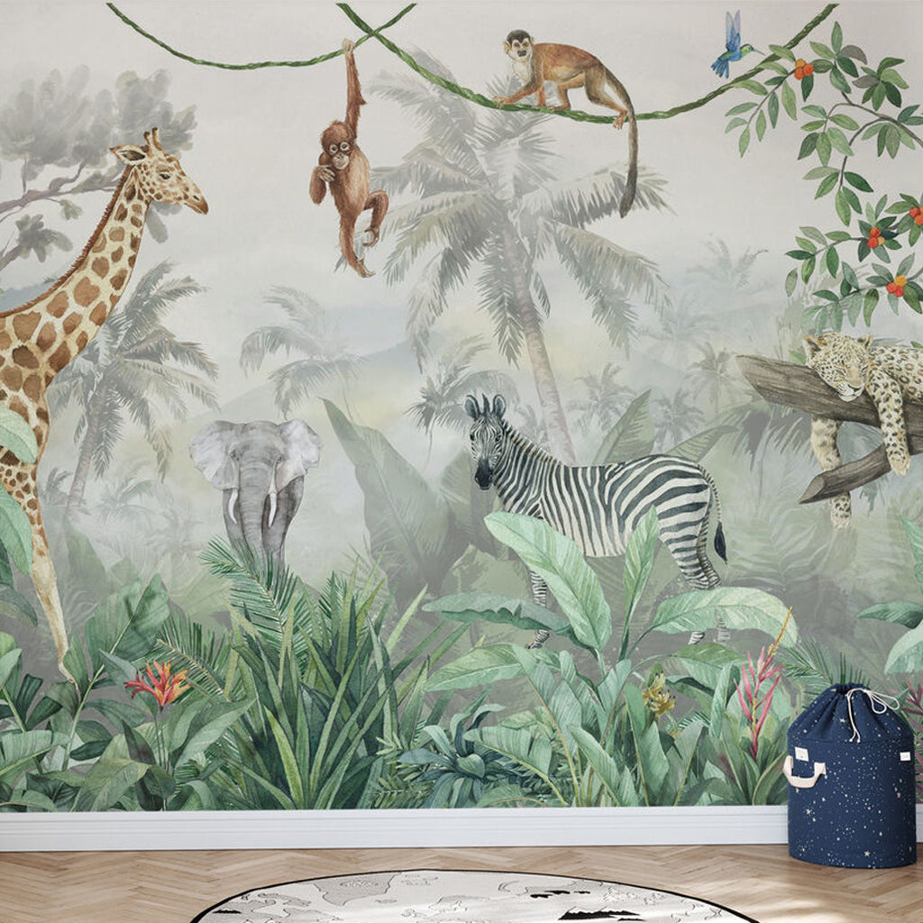 Kids Custom Wall Mural - Deep In The Jungle – Josh & Jenna