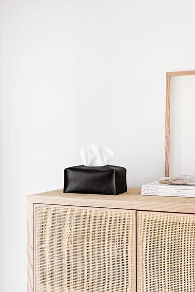 Atley.co_leather_tissue_box_cover_black_home_office_study_workspace_interior_design_gift_handcrafted_homewares_made_in_melbourne_mornington_Australia