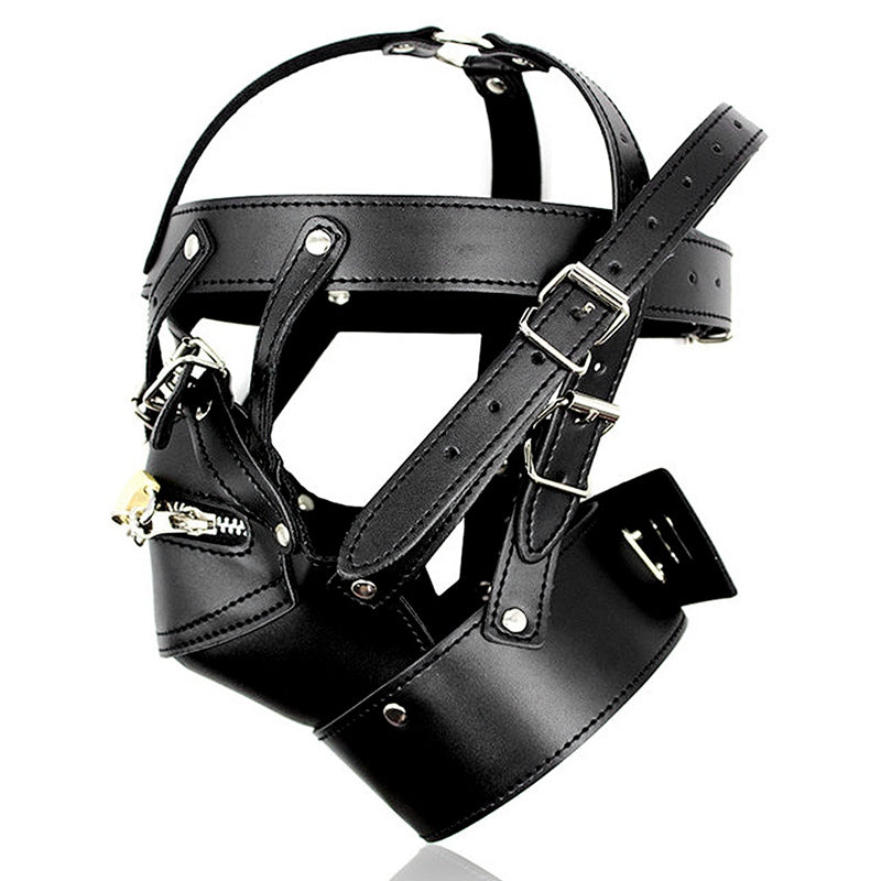 Leather Harness Head Harness PU Mask