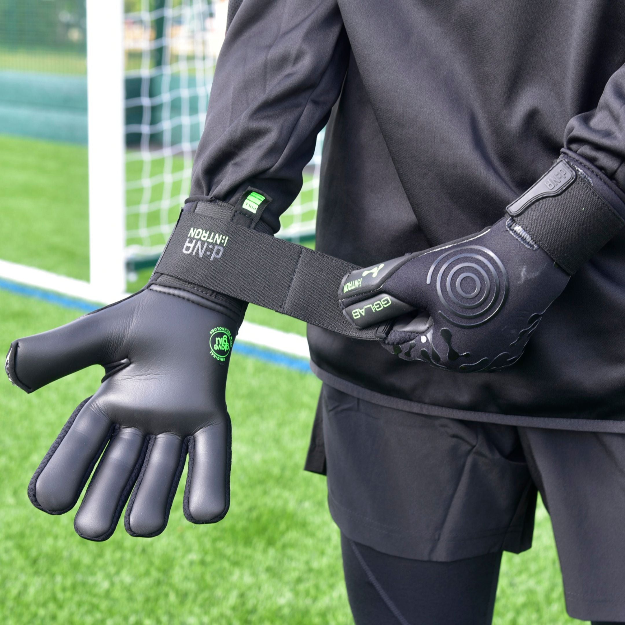 Gloveglu v:OODOO MEGAgrip Plus Goalkeeper Gloves Black- Just Keepers