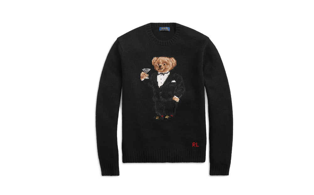 ralph lauren bear sweater martini