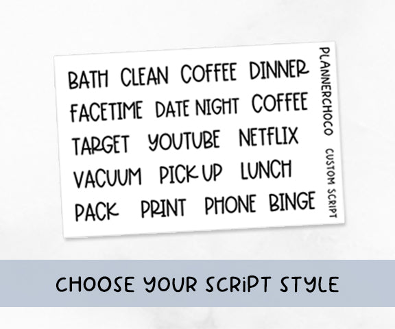 Custom Mixed - Scripts / Foiled
