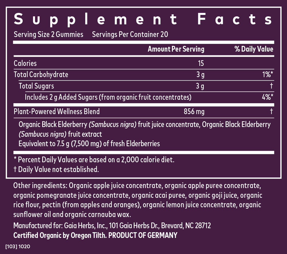 product supplemental facts
