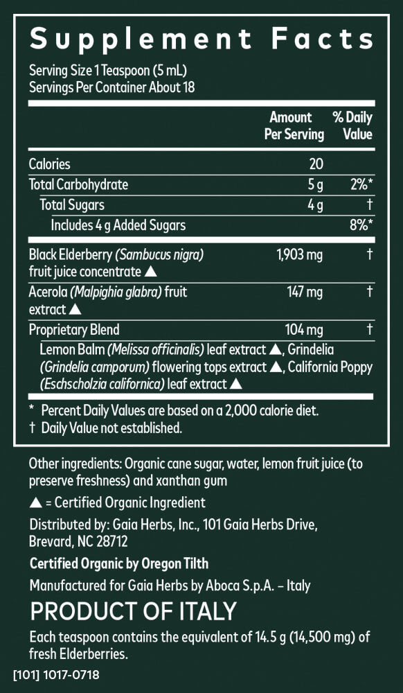 product supplemental facts