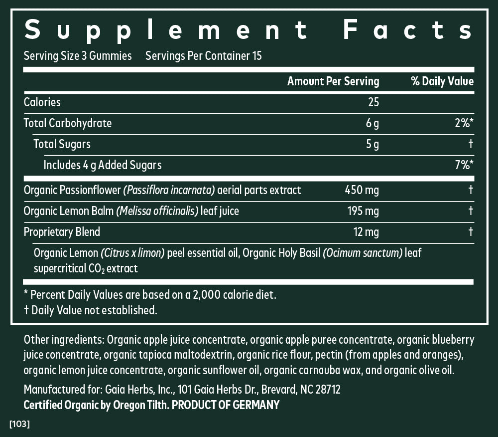 product supplemental facts