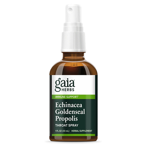 Gaia Herbs Echinacea Goldenseal Propolis Throat Spray