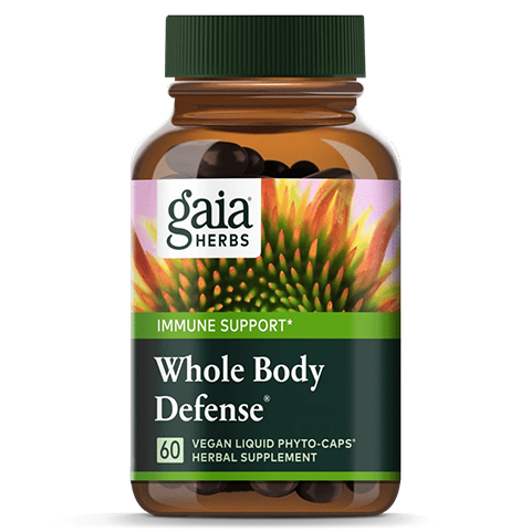 Gaia Herbs Whole Body Defense features Echinacea