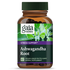 Bottle of Ashwagandha herbs for good health