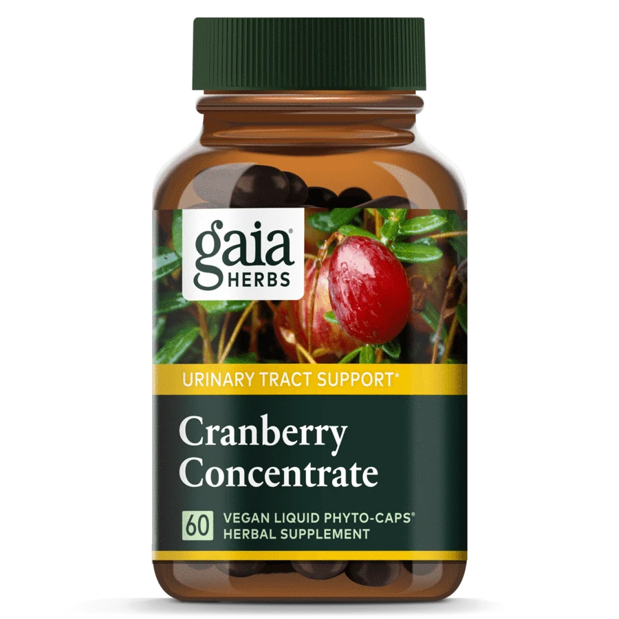 Gaia Herbs Cranberry concentrate herbal supplement for kidney health