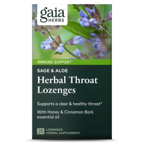 Gaia Herbs Sage & Aloe Herbal Throat Lozenges