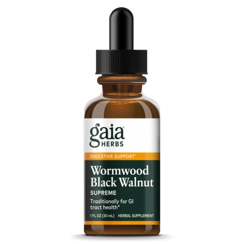 Gaia Herbs Wormwood Black Walnut Supreme made with herbs for pain