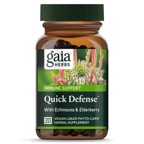 Gaia Herbs Quick Defense with Echinacea as well as Elderberry