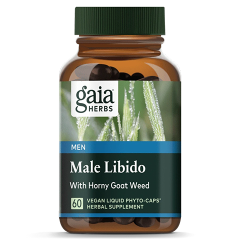 Gaia Herbs Male Libido contains saw palmetto for men