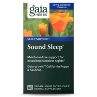 Gaia Herbs Sound Sleep carton front || 60 ct