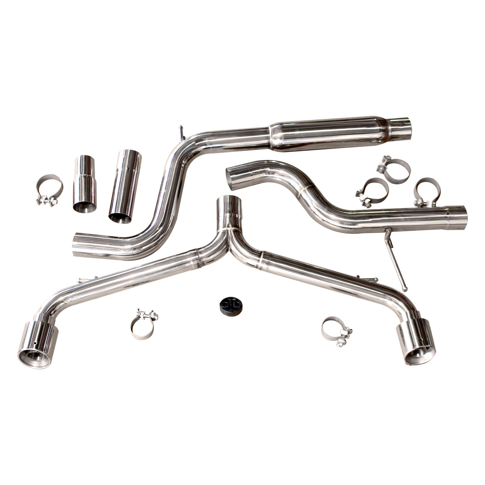 Rev9 Exhaust VW Golf GTI MK8 (2022-2025) V2 Muffler Delete or High Flow Mufflers