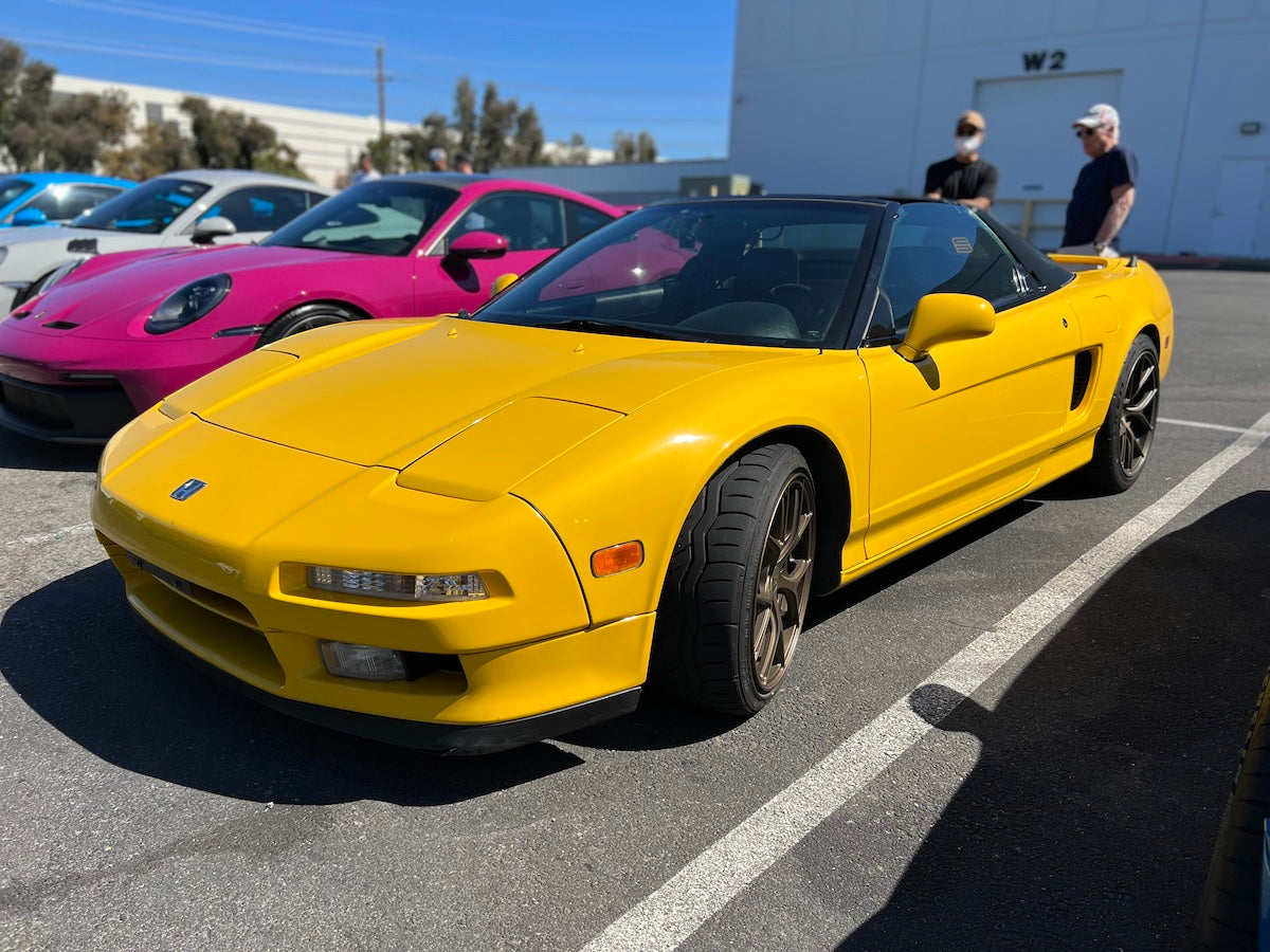 Yellow Acura NSX