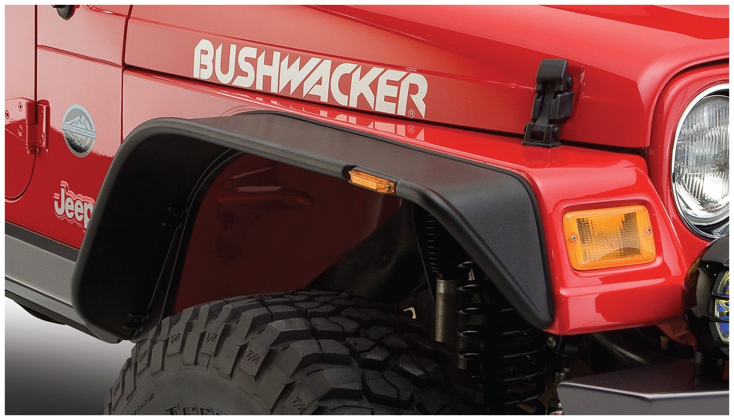 Bushwacker Jeep Flat Style Fender Flares Jeep Wrangler TJ [Front/Rear] –  Redline360