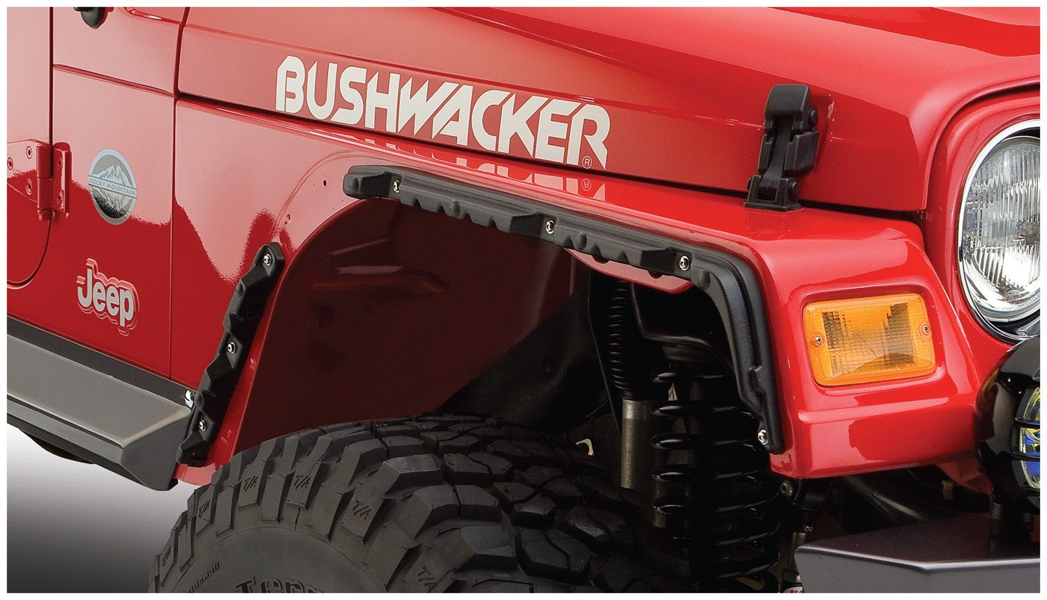 Bushwacker Jeep Flat Style Fender Flares Jeep Wrangler TJ [Front/Rear] –  Redline360